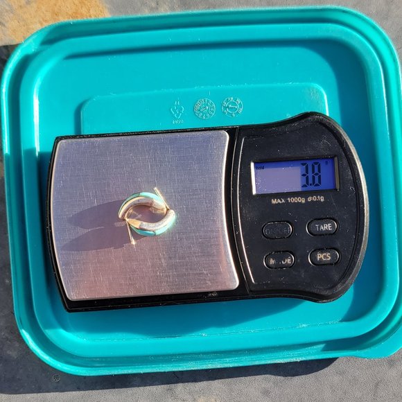 Gorgeous Native American handmade baby blue turquoise inlay 925 sterling silver - Picture 11 of 16